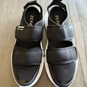 Cole Haan Black Mesh Strap Sneakers